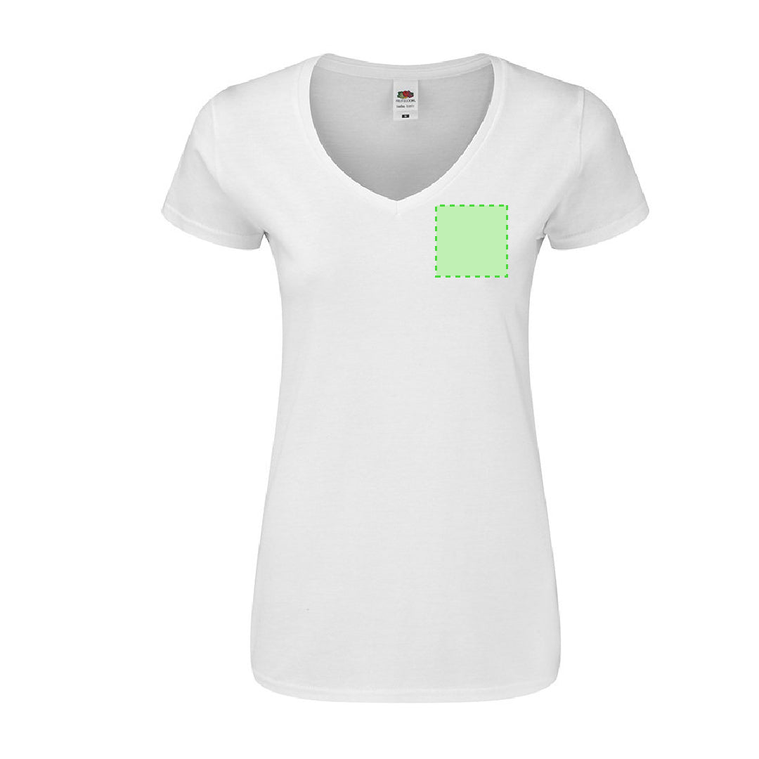 Camiseta Mujer Blanca Iconic V-Neck