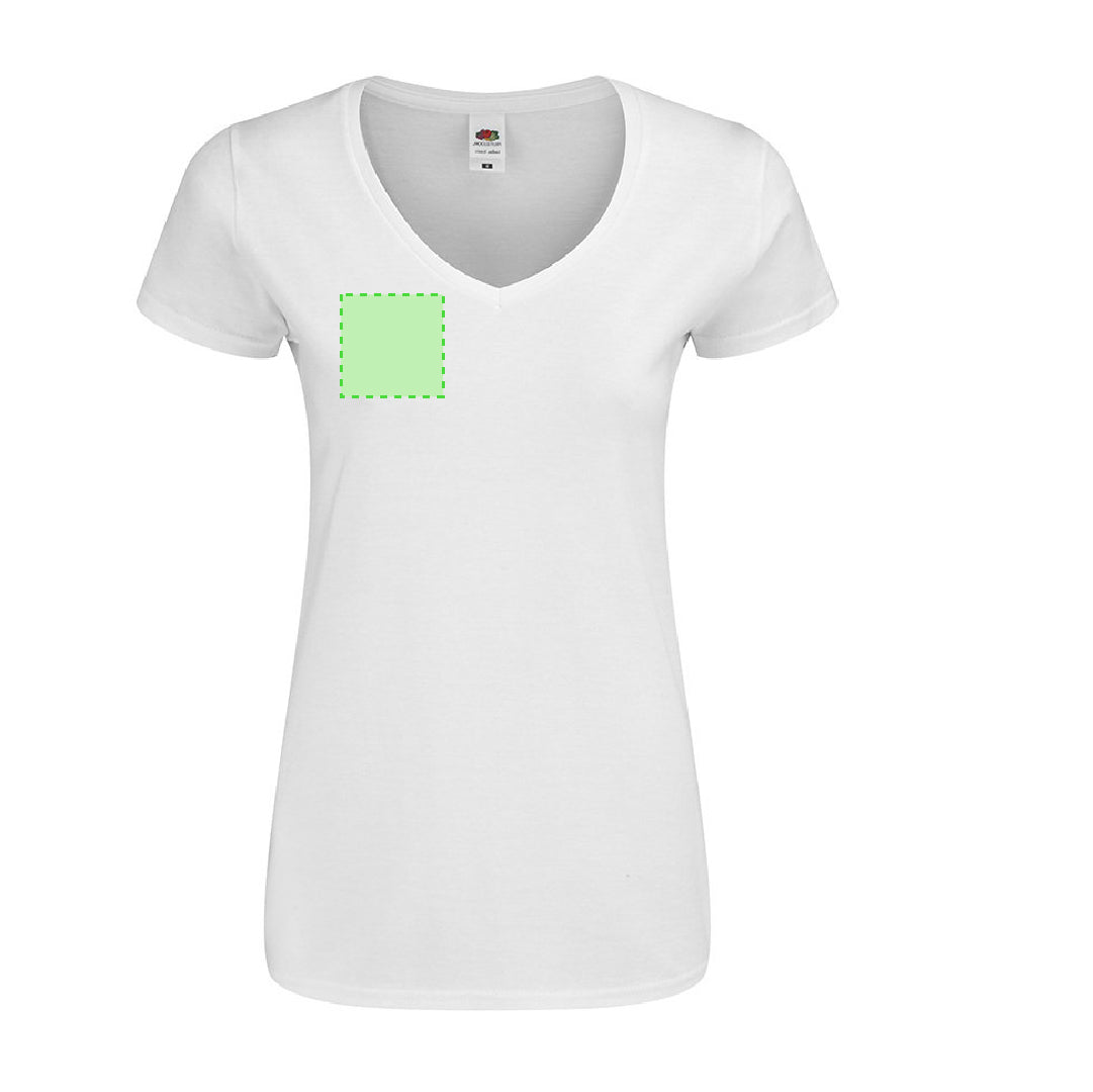 Camiseta Mujer Blanca Iconic V-Neck