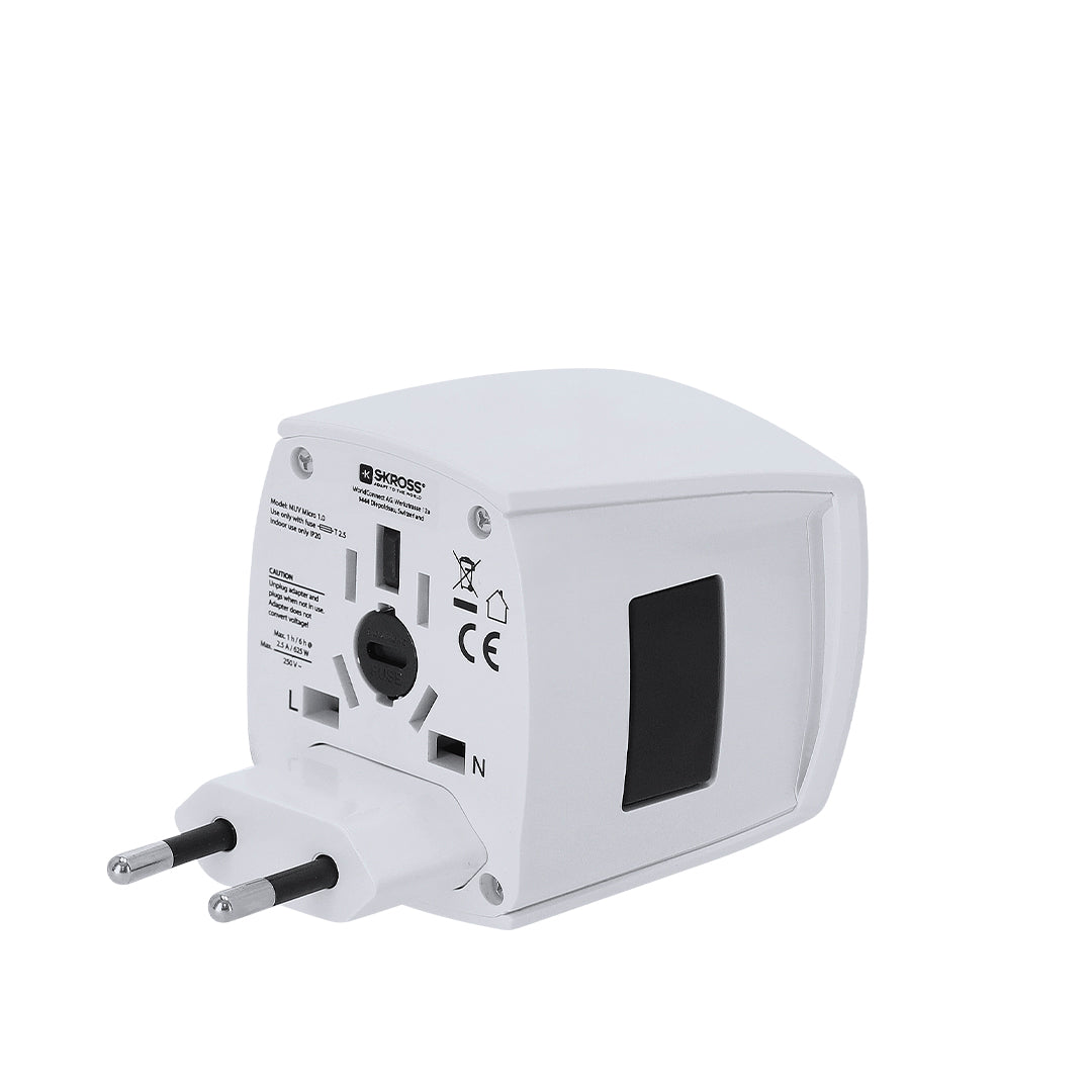 Adaptador Viaje Universal Skross MUV MICRO