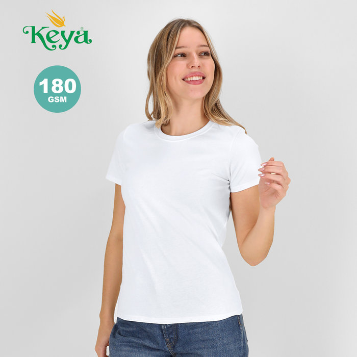 Women White T-Shirt "keya" WCS180 WHITE