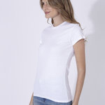 Women White T-Shirt "keya" WCS180 WHITE