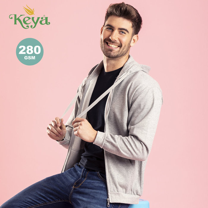 Adult Hooded + Zipper Sweatshirt "keya" SWZ280 YELLOW