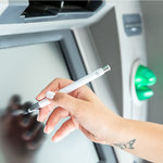 Antibacterial Stylus Touch Ball Pen Topen WHITE