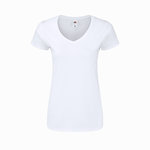 Camiseta Mujer Blanca Iconic V-Neck BLANCO