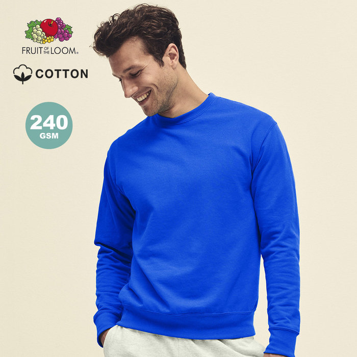 Adult Sweatshirt Lightweight Set-In Sweat BLUE