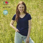 Camiseta Mujer Color Iconic V-Neck FUCSIA