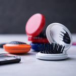 Hairbrush with Mirror Glance BLUE