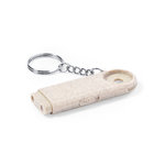Llavero Moneda Evelyn NATURAL