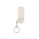 Llavero Moneda Evelyn NATURAL