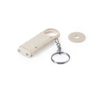 Llavero Moneda Evelyn NATURAL