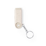 Llavero Moneda Evelyn NATURAL