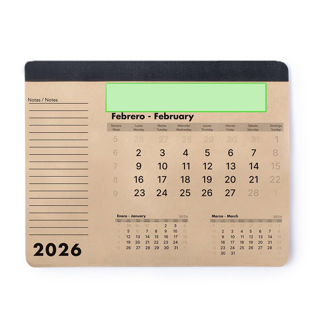 Mousepad Calendar Flen