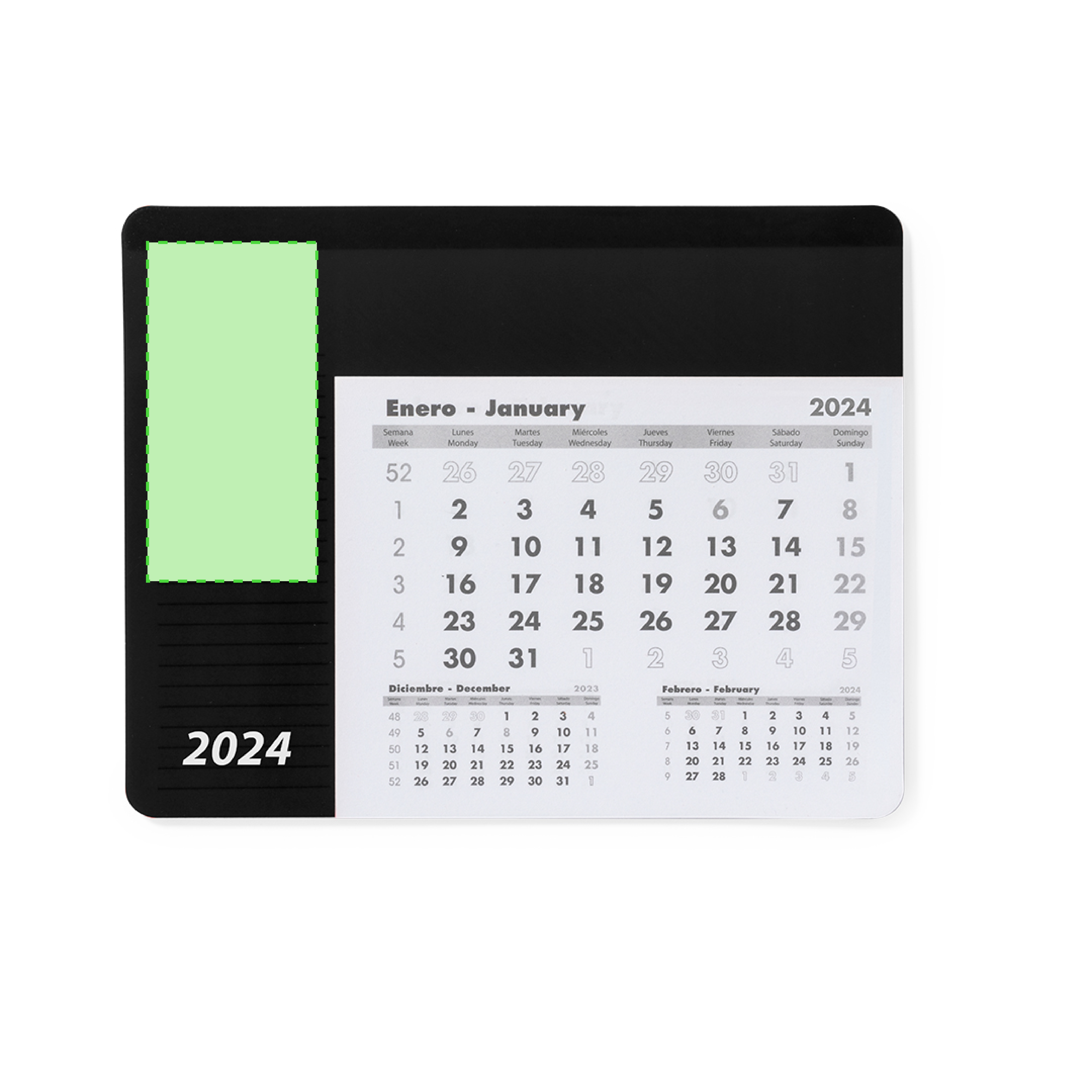 Mousepad Calendar Rendux