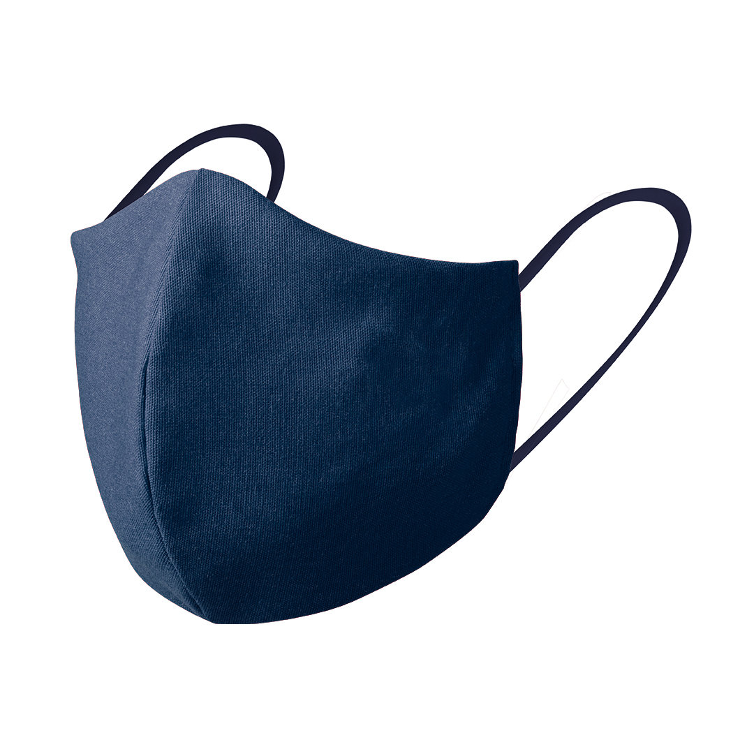 Reusable Hygienic Mask Plexcom NAVY BLUE