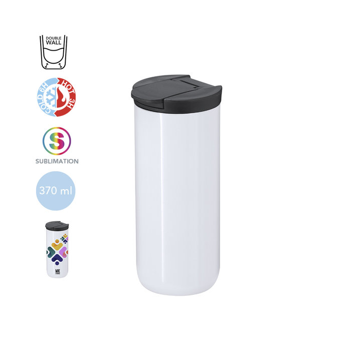 Vaso Térmico Sublimación Lyrena BLANCO