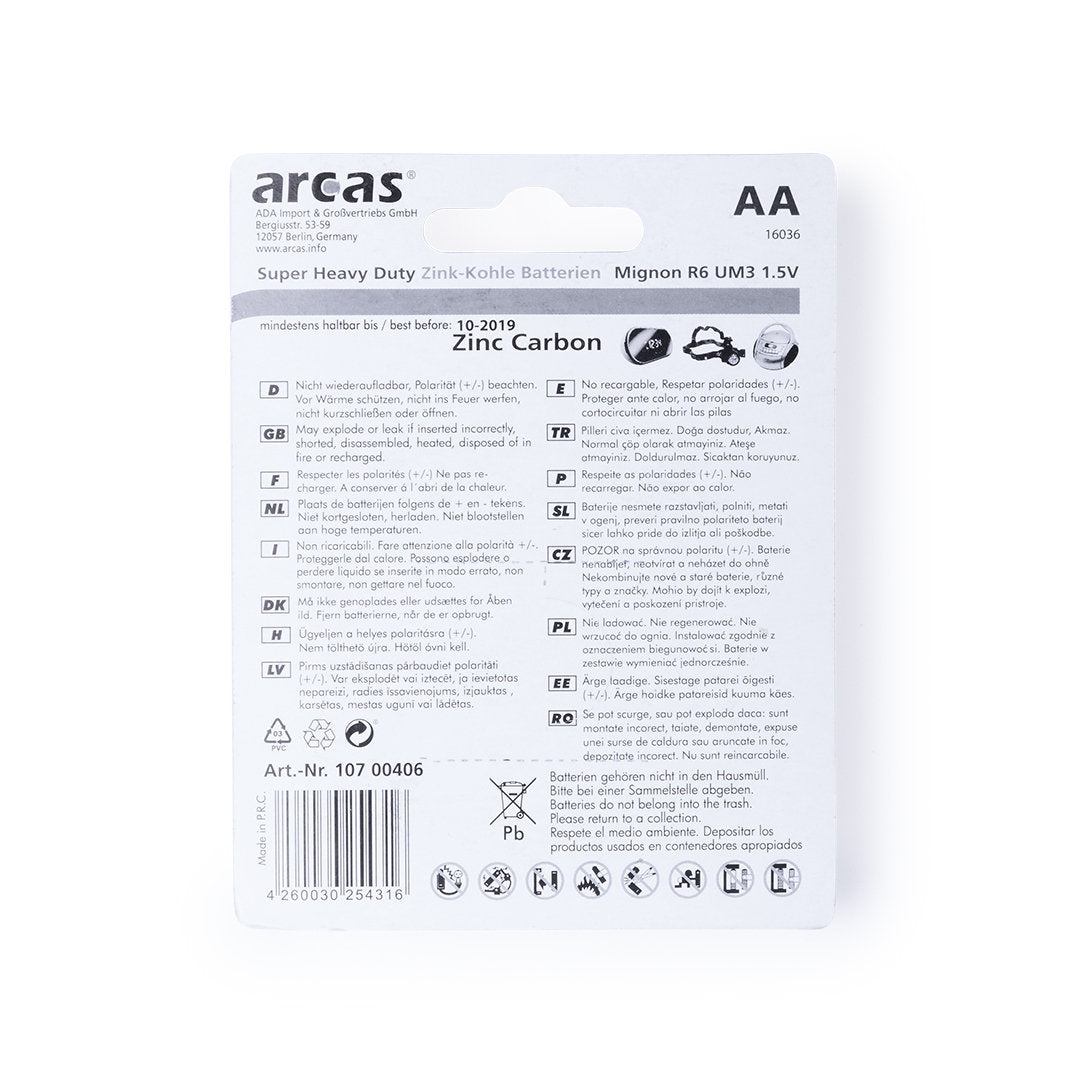 Blister 4 Pilas 1,5v AA/ R06
