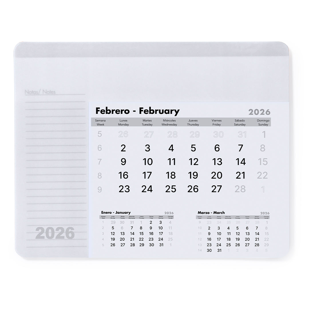 Alfombrilla Calendario Rendux
